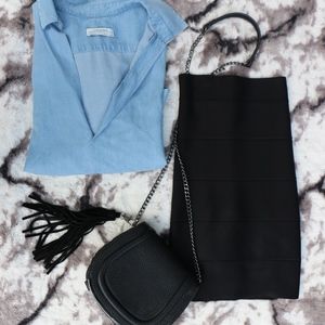 BCBGMaxAzria Black Bandage Skirt